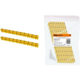 Маркер TDM наборный, символ A, желтый, 1,5 мм2, 150 штук SQ0534-0013 (артикул 20826345) – фото 1