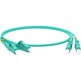 Патч-корд Hyperline FC-D2-503-LC/PR-LC/PR-H-1M-LSZH-AQ волоконно-оптический (шнур) MM 50/125 34453 (артикул 19566324) – фото 1