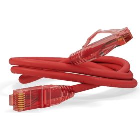 Патч-корд Hyperline PC-LPM-UTP-RJ45-RJ45-C5e-1.5M-LSZH-RD U/UTP, Cat.5е (100% Fluke Component Tested), LSZH, 1.5 м, красный 229953 (артикул 19590816) – фото 1