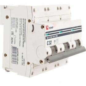 Автоматический выключатель EKF 3P 32А 10kA ВА 47-100 PROxima SQmcb47100-3-32C-pro (артикул 16126428) – фото 1