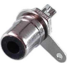Разъем RCA гнездо Pro Legend металл на корпус, черный, PL2168 (артикул 24604647) – фото 1