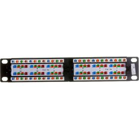 Патч-панель IEK ITK 1U кат.5E UTP 12 портов 10" Dual IDC PP12-1UC5EU-D05-10 (артикул 21352678) – фото 1