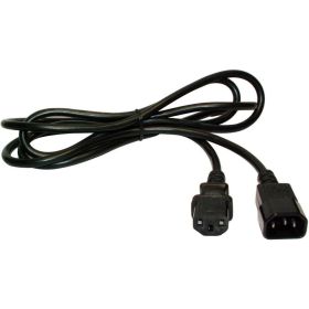 Шнур питания LANMASTER C13-C14, 3х0.75, 220В, 10А, черный, 1.8 метра LAN-PPM-10A-1.8 LAN-PP13/14-1.8-BK (артикул 16466351) – фото 1