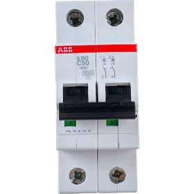 Автоматический модульный выключатель ABB 2п C S202 6кА 50А 2CDS252001R0504 (артикул 15424256) – фото 1