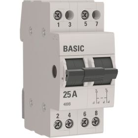 Трехпозиционный переключатель EKF 2P 25А Basic SQ tps-2-25 (артикул 16046635) – фото 1