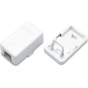 Корпус настенной розетки для установки 1-ой вставки типа Keystone Jack Hyperline, SBB3-1-WH 441126 (артикул 16522878) – фото 1