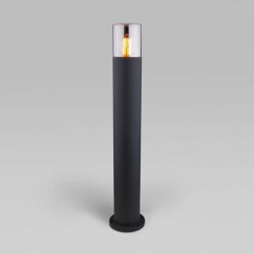 Садово-парковый светильник Elektrostandard 35125 F Roil чёрный дымчатый плафон a055638 (артикул 20849643) – фото 1