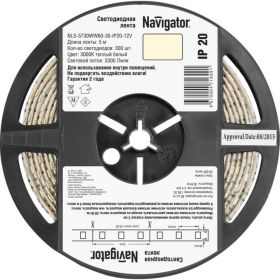 Светодиодная лента Navigator NLS-5730WW60-30-IP20-12V R5 71699 (артикул 16314171) – фото 1