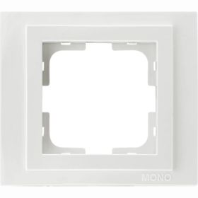 1-я рамка Mono Electric DESPINA белый 102-190000-160 (артикул 19571316) – фото 1