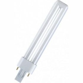 Компактная люминесцентная лампа DULUX S 9W/830 G23 OSRAM 4050300025742 (артикул 15567844) – фото 1