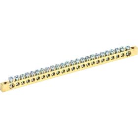Шина PEN земля-ноль REXANT 6x9 мм 24/2 24 группы/крепеж по краям 11-2371 (артикул 22173813) – фото 1