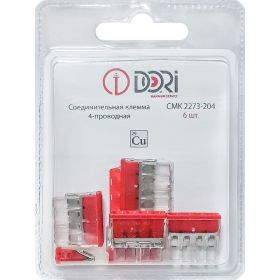 4-проводная соединительная клемма DORI СМК 2273-204 (6 шт.) 46318 (артикул 24424557) – фото 1
