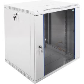 Телекоммуникационный настенный разборный шкаф ЦМО 12U 600x520 дверь стекло ШРН-Э-12.500 (артикул 23675919) – фото 1