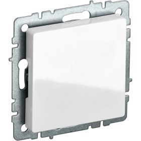Заглушка с суппортом IEK Brite мз10-брб белый BR-PL10-K01 (артикул 24592287) – фото 1