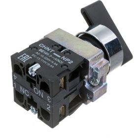 Переключатель CHINT NP2-BJ25 2 полож. с фиксацией 1НЗ +1НО IP40 574857 (артикул 22815405) – фото 1