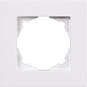 Рамка GUNSAN 1 пост Eqona белый 16401100-000140 (артикул 24956337) – фото 1