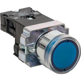 Кнопка BW61 с подсветкой 24В синяя NO PROxima EKF xb2-bw61-24 (артикул 23092479) – фото 1