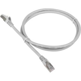 Патч-корд TWT RJ45-RJ45, 4 пары, FTP, категория 5е, 0.5 м, серый, 45-45-0.5/S-GY (артикул 16102036) – фото 1