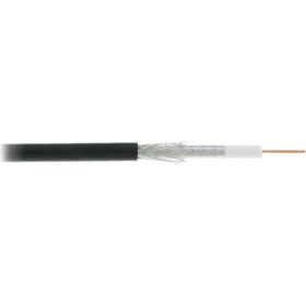 Коаксиальный кабель NETLAN RG-6, одножильный, CCS, PE до -40C, черный, 305м UEC-C2-32123B-BK-3 (артикул 16393206) – фото 1