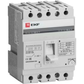 Автоматический выключатель EKF ВА-99, 160/125А 3P 35кА PROxima mccb99-160-125 (артикул 16366930) – фото 1