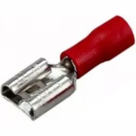 Изолированная клемма REXANT РПИм плоская, гнездо, 5.6 мм, 0.5-1.5 кв.мм, 1,25-5, 100 шт 08-0412 (артикул 16252281) – фото 1