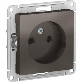 Механизм розетки Schneider Electric 1-м СП ATLAS DESIGN без заземления, 16А, мокко ATN000641 1240368 (артикул 15846229) – фото 1
