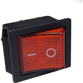 Клавиша Nord-Yada 250V 16А красная с подсветкой (4контакта) ON-OFF (2шт в упаковке) 905460 (артикул 19806262) – фото 1