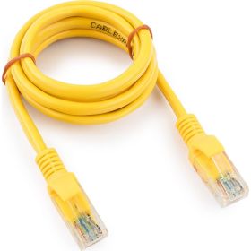 Многожильный медный патч-корд Cablexpert UTP кат.5e, 1м, литой, жёлтый PP10-1M/Y (артикул 15933241) – фото 1