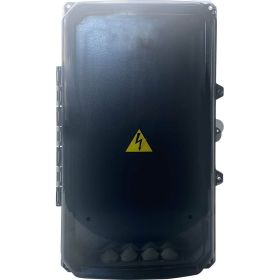 Пластиковый корпус с монтажной панелью KRZMI Solid ЩМПпл-4 прозрачная дверь 494x274x124 IP55 4651117991406 (артикул 22349019) – фото 1