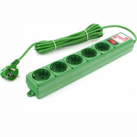 Фильтр-удлинитель Power Cube PC 3м 5р, зел. 10А/2,2кВт SPG-MXTR-13 (артикул 15889005) – фото 1