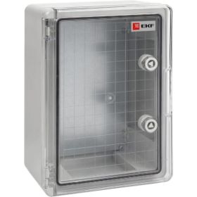 Пластиковый щит с монтажной платой EKF, прозрачная дверь 350х250х150 мм IP65 PROxima PBT65MP002 (артикул 16369411) – фото 1