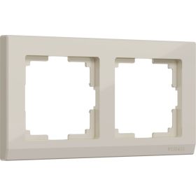 Рамка на 2 поста WERKEL W0021803 Stark слоновая кость a050920 (артикул 23164281) – фото 1