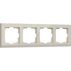 Рамка на 4 поста WERKEL W0041803 Stark слоновая кость a050916 (артикул 23164263) – фото 1