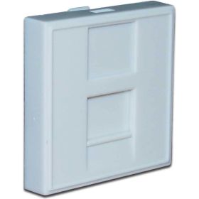 Вставка 45x45 на 1 кейстоун, со шторкой, маркировкой, белая, TWT-SIP-23N-WH (артикул 16466508) – фото 1