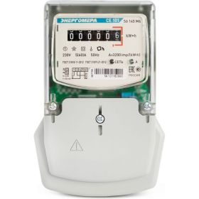 Счетчик электроэнергии Энергомера CE101 S6 145 M6 230В 5-60А 101001003007789 (артикул 16283883) – фото 1