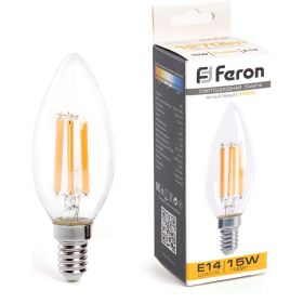 Светодиодная лампа FERON LB-717 Свеча E14 15W 2700K 38256 (артикул 24346077) – фото 1