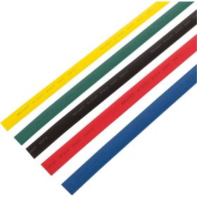 Термоусаживаемые трубки REXANT 12,0/6,0 мм, набор пять цветов, упаковка 50 шт. по 1 м 29-0162 (артикул 16218532) – фото 1