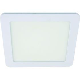 Квадратный встраиваемый даунлайт с драйвером Ecola LED downlight 15W 220V 4200K 195x195x20 DSRV15ELC (артикул 16950121) – фото 1