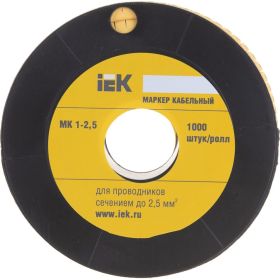 Маркировочное кольцо IEK 1-2.5мм, 6, МК, 1000шт/ролл UMK10-6 (артикул 15165195) – фото 1