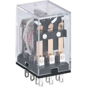 Промежуточное реле CHINT JZX-22F(D) 4 конт. с инд. LED 3А 24В DC 285385 (артикул 22962003) – фото 1