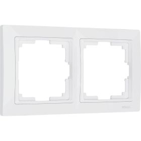Рамка на 2 поста WERKEL W0022001 Snabb basic белый a051305 (артикул 22952355) – фото 1