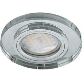 Светильник Ecola MR16 DL1650 GU5.3 Glass стекло, круг, хром - хром 25x95 FC1650EFF (артикул 17134885) – фото 1