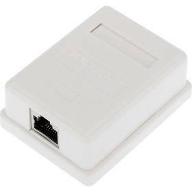 Компьютерная внешняя экранированная розетка REXANT 1-порт RJ-45 (8P8C), FTP категория 6 03-0142 (артикул 22875615) – фото 1