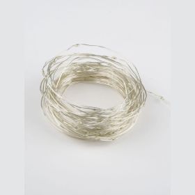 Светодиодная гирлянда Uniel ULD-S1000-100/SCB/3AA WARM WHITE IP20 DEW, UL-00005482 (артикул 16297127) – фото 1