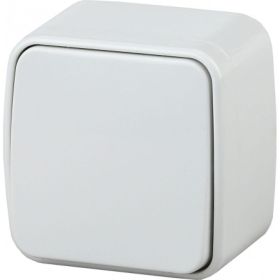 Выключатель Intro Polo 3-101-01 10A-250В, IP20, открытая установка, белый, Б0053525 (артикул 20771919) – фото 1
