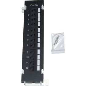 Настенная патч-панель TWIST 1U, 12 портов, RJ-45, cat. 5e, PP-W-1U-12-C5E-TWCS (артикул 20679945) – фото 1