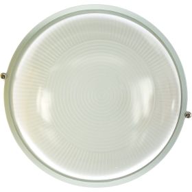 Влагозащищенный светильник Navigator 94 806 NBL-R1-100-E27/WH НПБ 1101 бе��ый круг 100Вт IP54 94806 (артикул 15525163) – фото 1