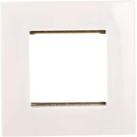 1-постовая рамка LANMASTER 45х45, с суппортом, белая LAN-FRS45x45/1-WH (артикул 17585454) – фото 1