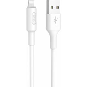 Кабель USB 2.0 Hoco X25, AM/Lightning M, белый, 1м 6957531080114 (артикул 19968082) – фото 1