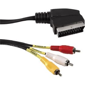 Кабель Pro Legend SCART вилка - 3xRCA вилка, видео+стерео-аудио, 1.5 м. PL1109 (артикул 19796578) – фото 1